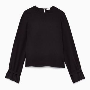 Aritzia Wilfred black Elodie blouse S